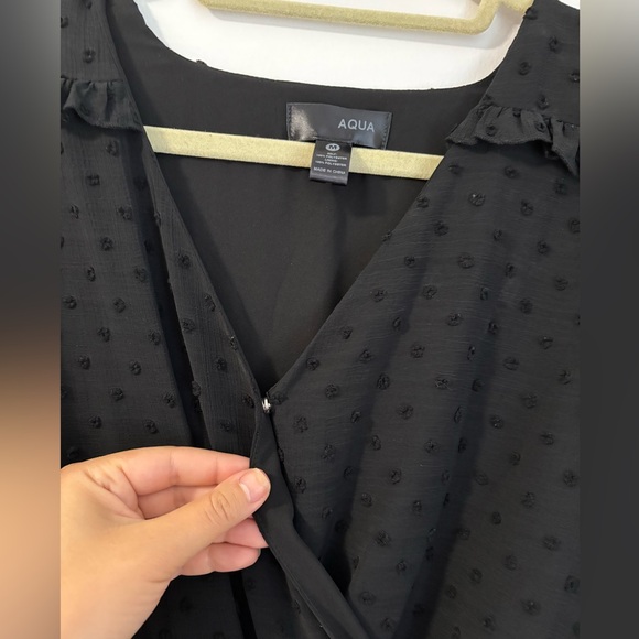 Aqua by Bloomingdales Ruched Dot Dress - Picture 3 of 4